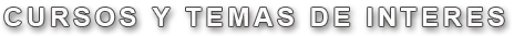 Cursos y temas de interés sobre hipnosis clínica